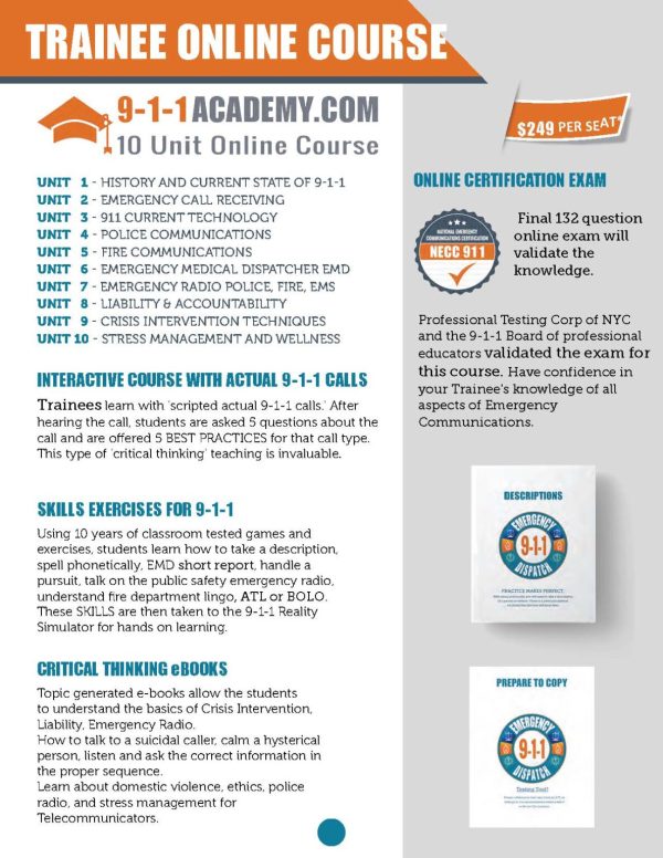 Start A 9-1-1 Career Academy At Your Local High School or College