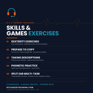 9-1-1 Skills & Games Exercises — Five-Exercise Set with Audio